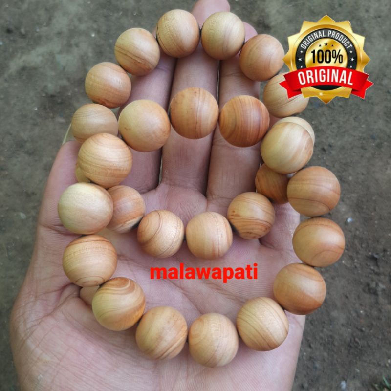 Gelang Kayu Cendana Flores Ntt Asli Super Harum Wangi Lembut 16mm 100% Original