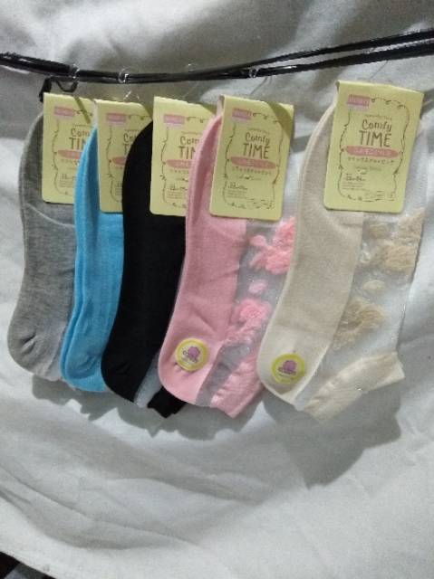 Kaos Kaki Hidden Kaos Kaki Bawah  Flat Renda