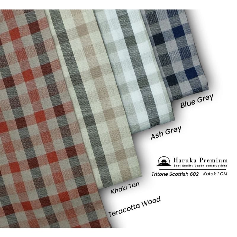 Kain Kotak Import / Bahan Cotton Square Tenun Premium/ Kain Airflow Puff Embroidery Quality