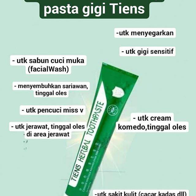 Tiens Tianshi Herbal Toothpaste Original Pasta Gigi Odol Tooth Paste Shopee Indonesia