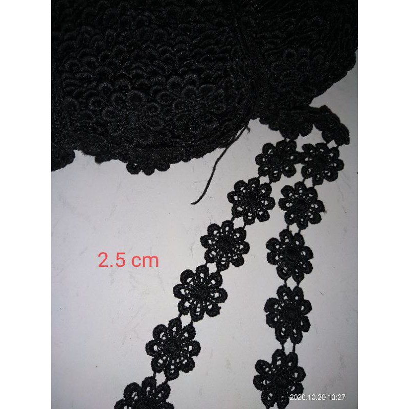 Renda giper melatih hitam renda gyper renda hoky renda bunga renda ceplok renda bordir renda accesor