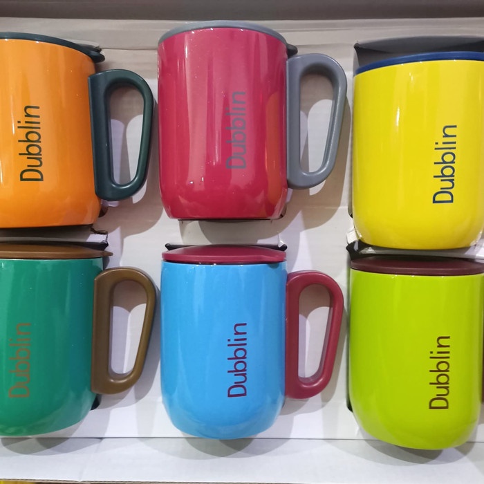 TERLARIS!! Mug DUBBLIN 220 Ml - Thermos Mug Gelas Polo Warna / Harga 1pcs