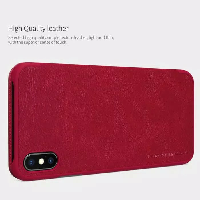 nillkin qin Iphone XS MAx 6.5 leather kulit flip wallet cover case