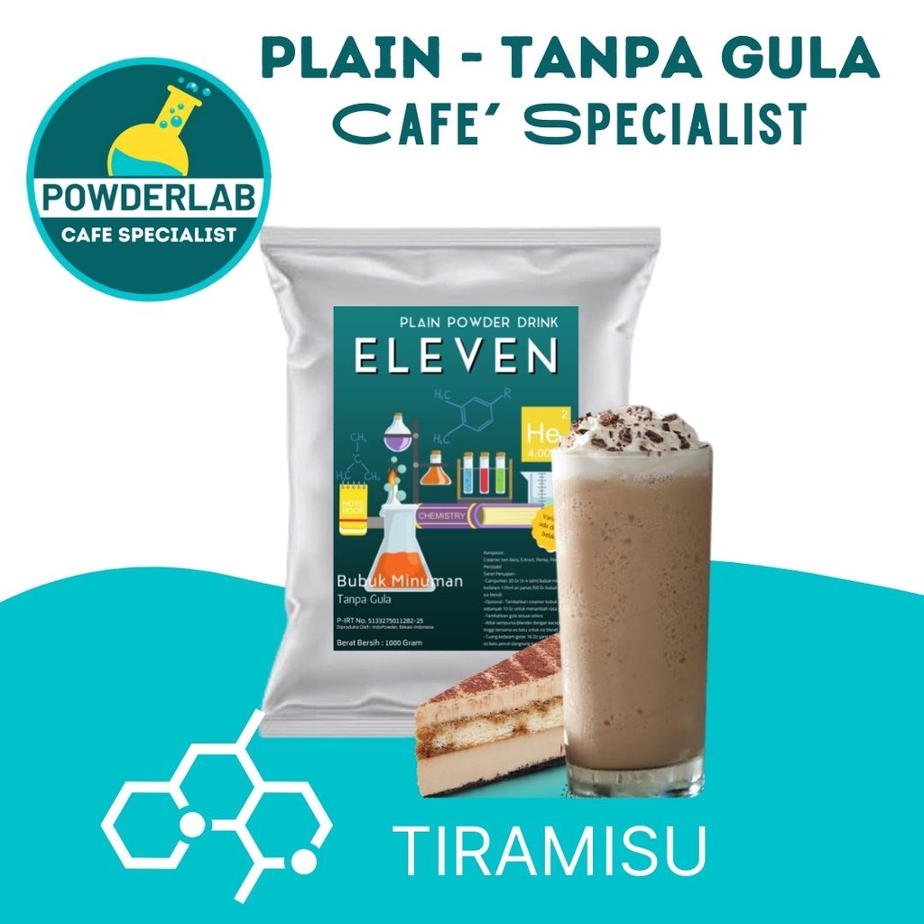 

Bubuk Minuman aneka rasa TIRAMISU 1kg PLAIN tanpa gula - Bubuk TIRAMISU - TIRAMISU Powder 1Kg