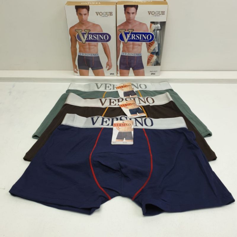 3 Pcs Boxer VERSINO 927 Pria Dewasa | CD Laki Laki Abg Remaja Celana Pendek Underwear | Sguna