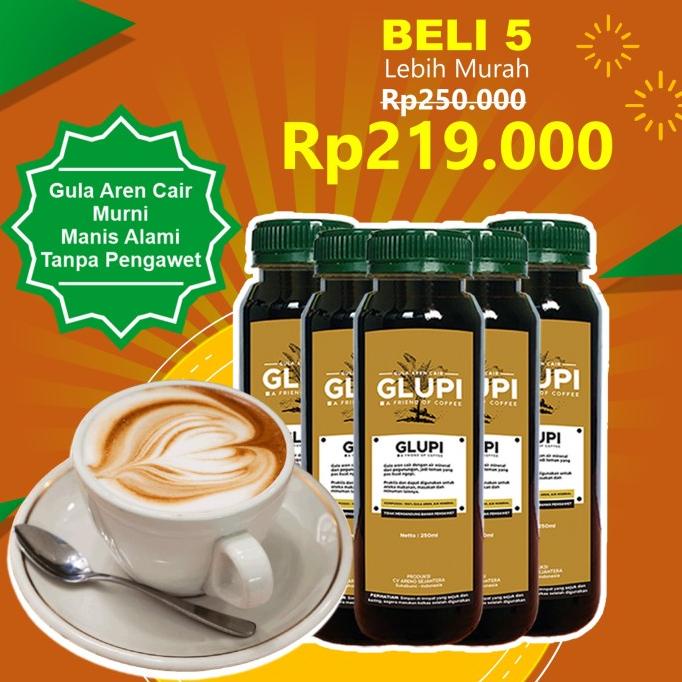 

[PAKET 5 BOTOL GLUPI] BROWN SUGAR CAIR GULA SEMUT AREN ASLI ORGANIC CD364512ZX