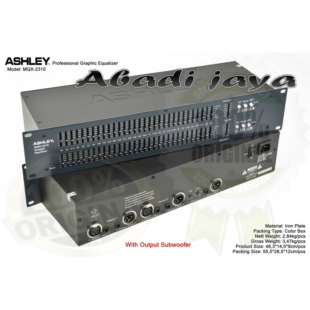 equaliser ashley mqx 2310 mqx2310 original