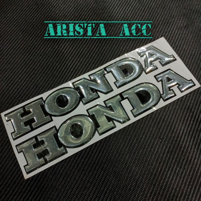 (TERMURAH)logo emblem timbul Honda harga sepasang kanan dan kiri