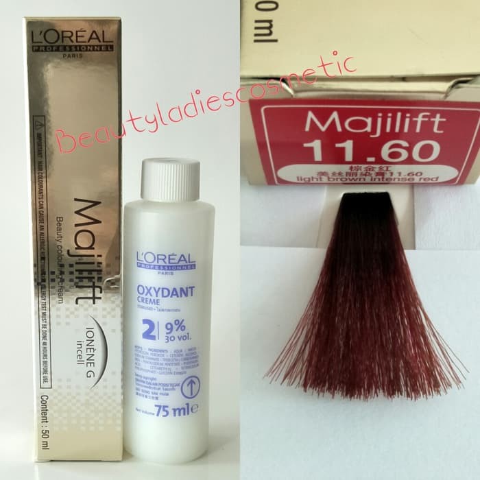 "Loreal Majilift Intense Natural Light Brown Red Reflect No.11.60 50ml"