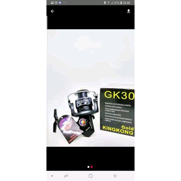 reel golden fish kingkong gk30