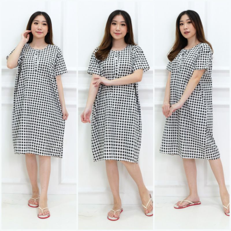 DASTER JUMBO LD 120 KATUN KARAKTER KANCING DEPAN BUSUI BUMIL LENGAN PENDEK GUDANG_DASTER_PEKALONGAN-JB SEKAK