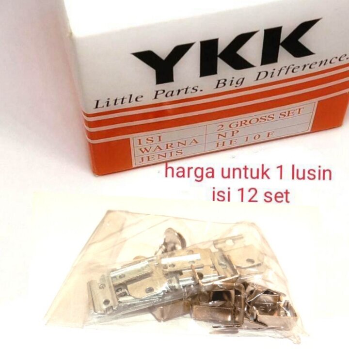 

kancing kait celana ykk 1 lusin isi 12 set / Alat jahit / kebutuhan menjahit / toko perlengkapan menjahit / alat mesin jahit / suku cadang mesin jahit / peralatan mesin jahit / aksesoris jahit / menjahit / perlengkapan jahit lengkap