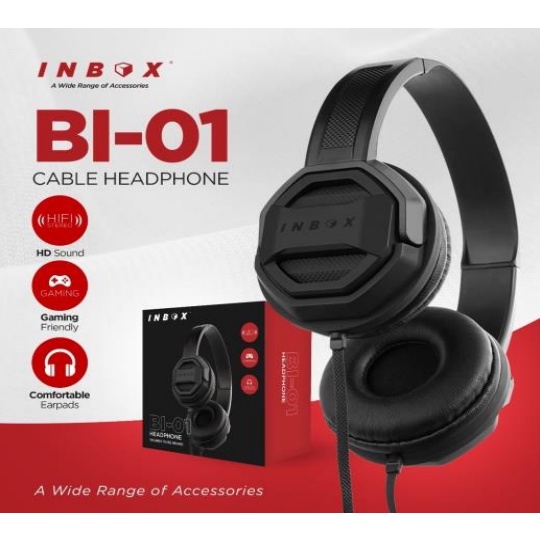 INBOX Headphone BI 1 / 2 / 3 / 4 / 5 / 6 / 7 Headphone Gaming Cable Headphone Bass