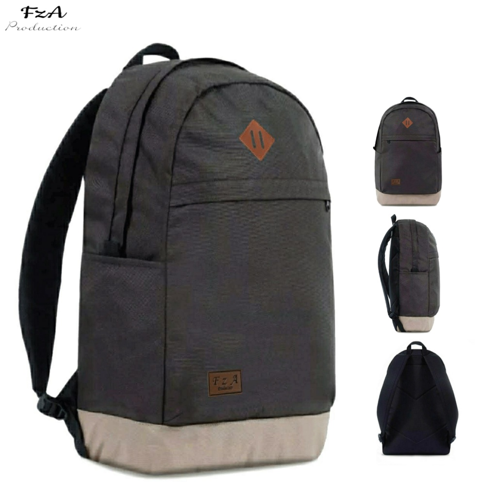 Tas Ransel Punggung Distro Casual Pria Wanita / Tas Ransel Laptop Original - FzA FREE Topi Distro Trucker