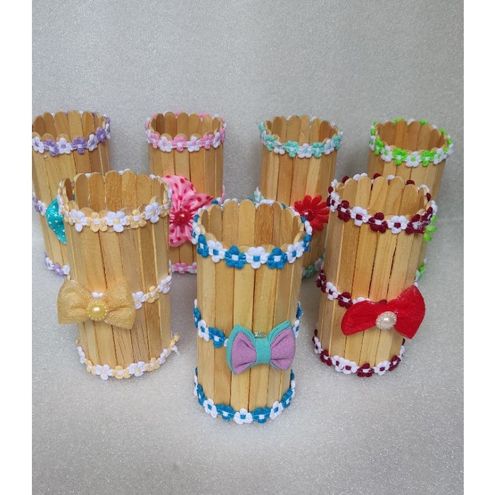 

Prakarya stik es krim vas tempat pensil