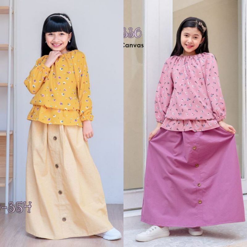 SET ROK LANA / CUTETRIK / BAJU ANAK PEREMPUAN / BAJU ANAK MUSLIM / SETELAN ROK ANAK / ROK ANAK PEREM