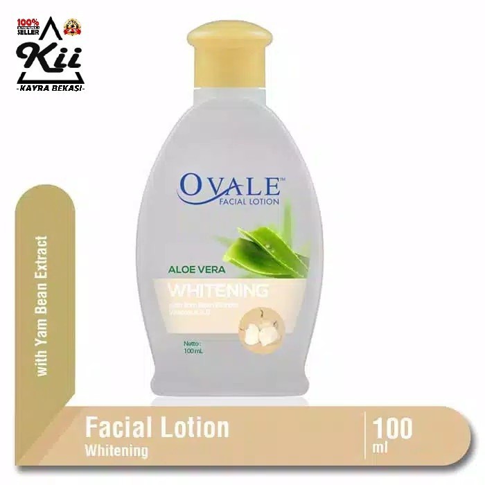 Ovale Facial Lotion Whitening 100ml - With AloeVera - Extract Yam Bean