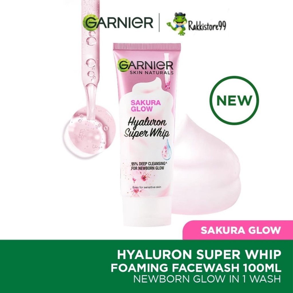 ❣️Rakkistore99❣️  Garnier Sakura White Pinkish Glow Whip Foam 50ml / 100ml (100% Original)