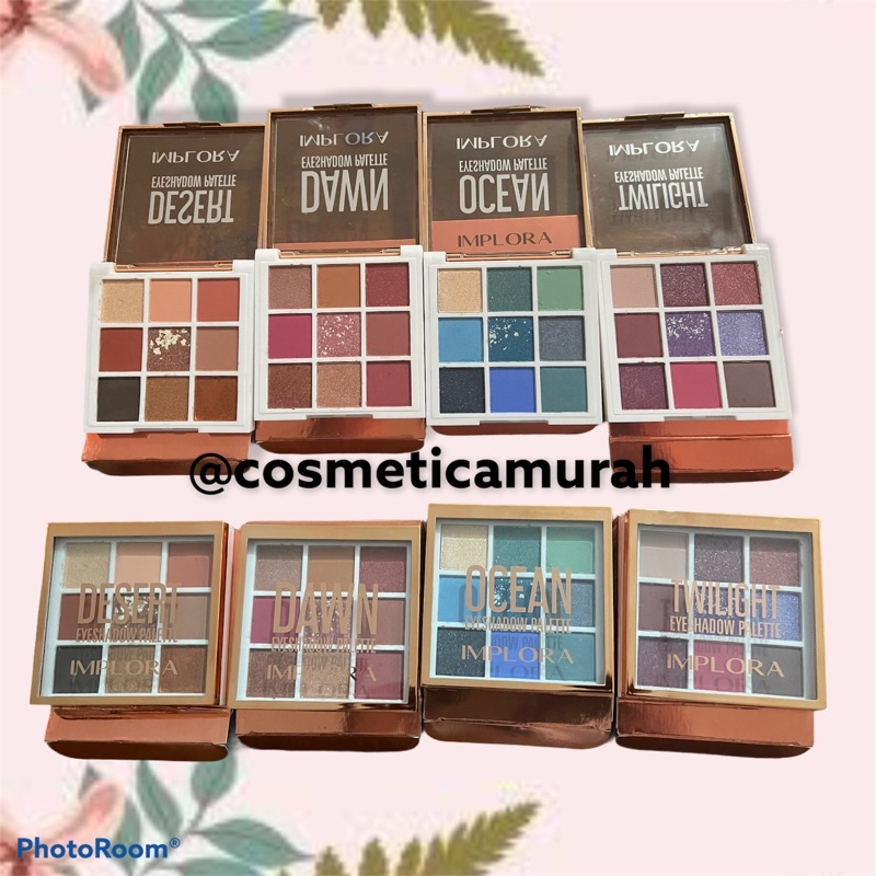 New item ! Implora pallete eyeshadow // eyeshadow pallete terbaru implora