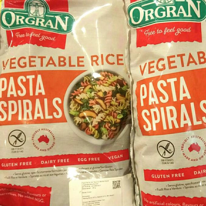 

{{{{}}] Orgran Vegetable Rice Pasta Spirals 250 gr/ Gluten free