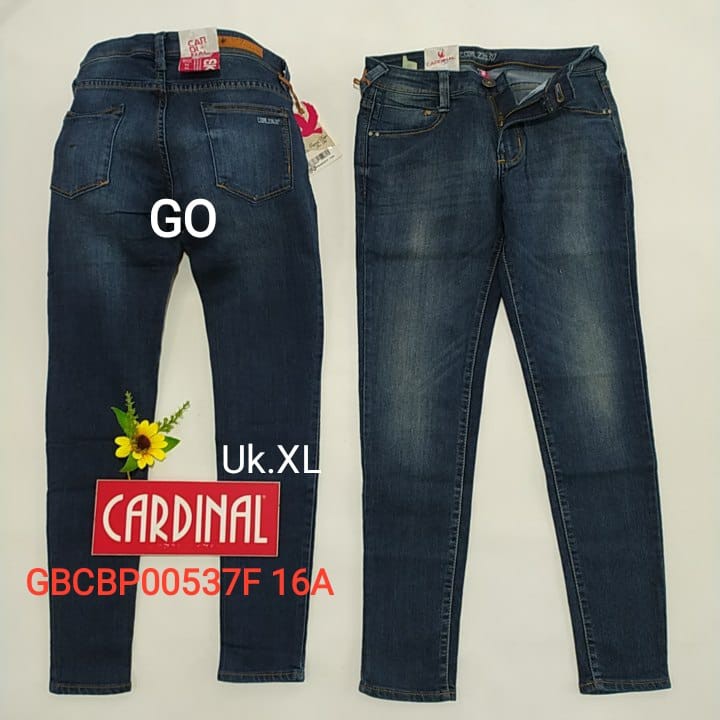 gof XL CELANA JEANS CARDINAL Pensil Casual Stretch Skinny Slimfit Super Skinny Celana Panjang Ladys