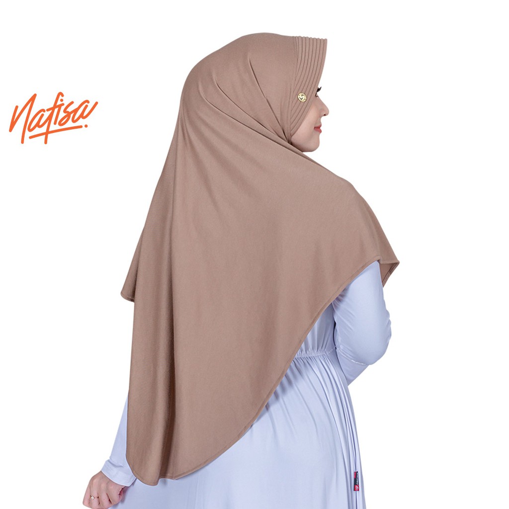 Nafisa Instan Azqila Premium - Hijab Instan Jilbab Bergo Bahan Kaos & Lycra High Quality Part 1-7