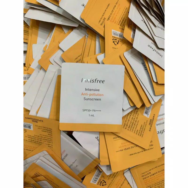 Innisfree Anti Pollution sun screen SPF 50 pouch sample 1ml