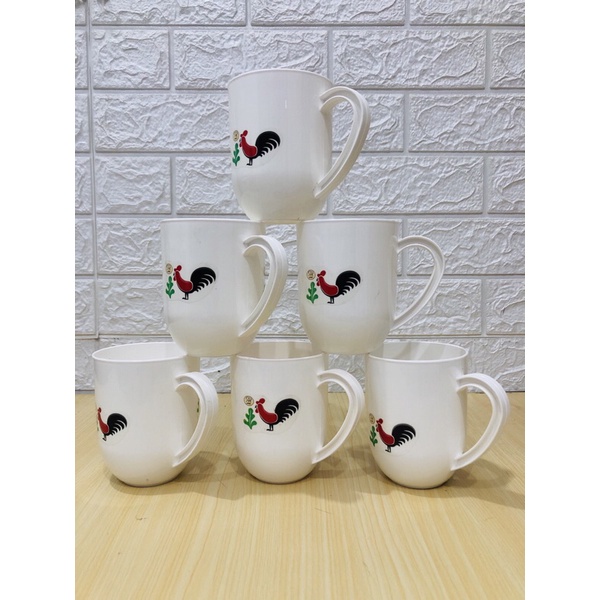 Gelas Plastik Motif Ayam Jago / Cangkir Plastik Motif Ayam Jago / Gelas Plastik / Cangkir Plastik