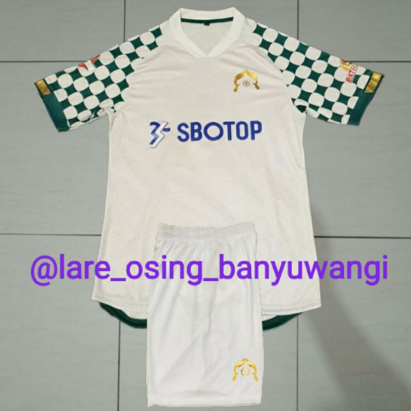 SETELAN DEWASA PERSIKABO BOGOR AWAY 2020 PUTIH JERSEY CELANA LIGA 1 PRINTING LOKAL