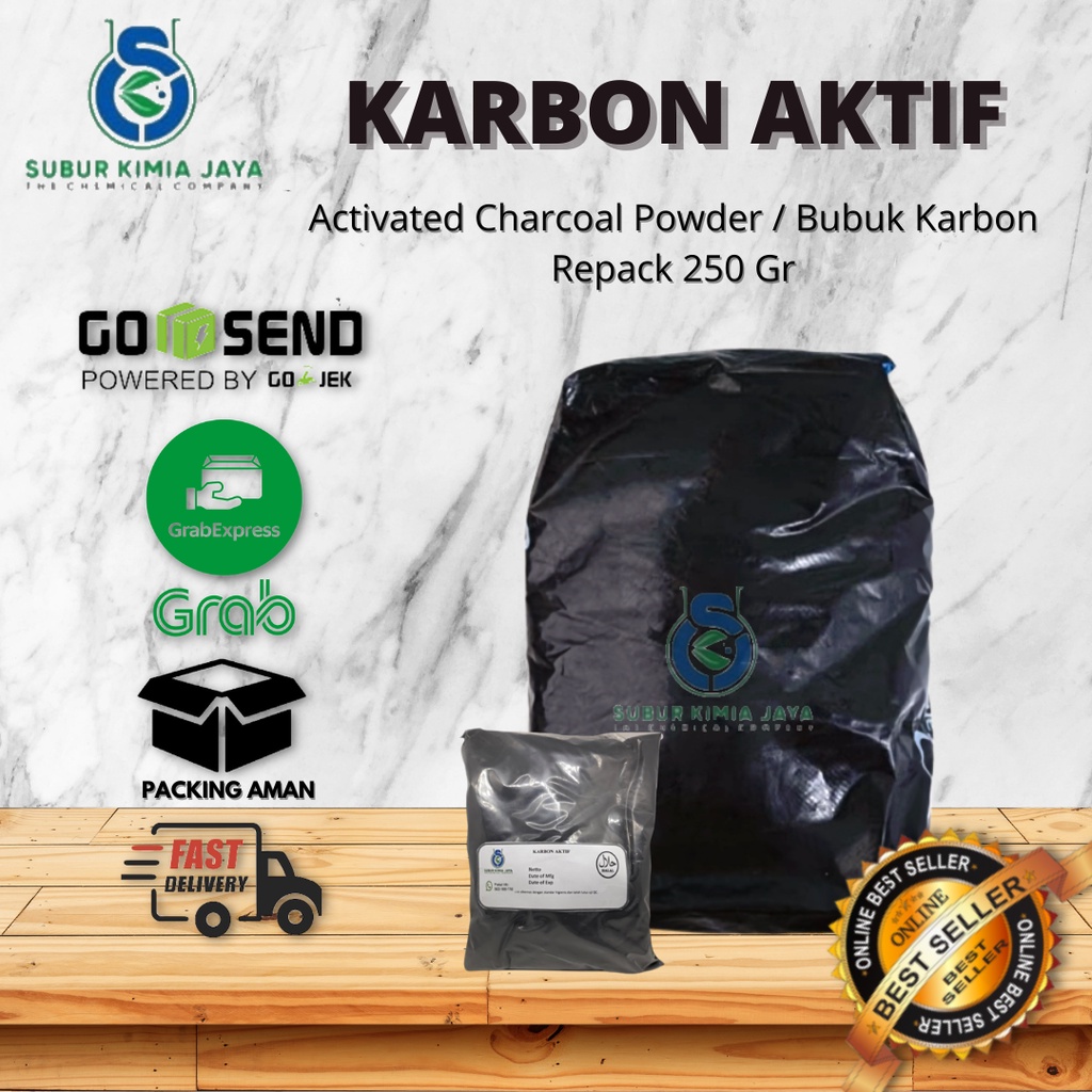 

Karbon Aktif Powder / Carbon Active Powder / Activated Charcoal 250 GR Premium