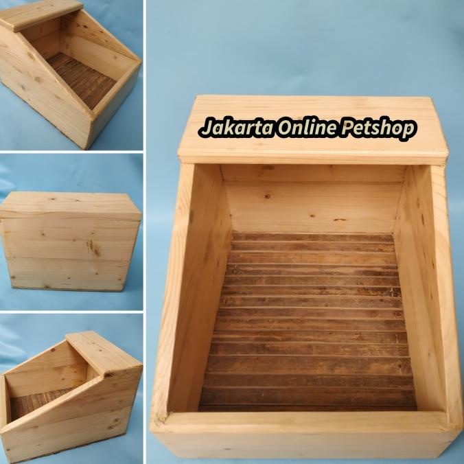 Medium Nest Box Kotak Sarang Beranak Kelinci Alas Bambu Termurah