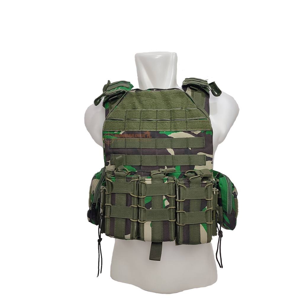 Rompi Body Vest Tactical | Body Vest Tactical | Body Vest Polisi | Rompi Pelindung Dada loreng BMPC