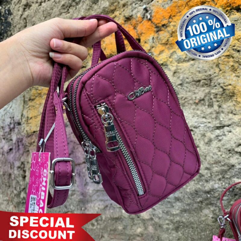 Original Tas Selempang CHIBAO BORDIR Wanita Import Anti Air Kualitas Super Terbaru