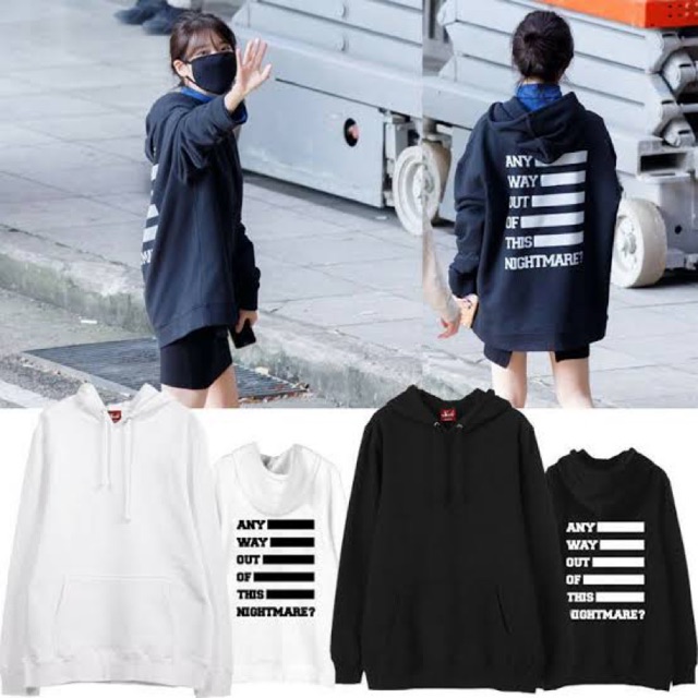 Sweater Hoodie Kpop IU LEE JI EUN Any Way Out Of This Nightmare