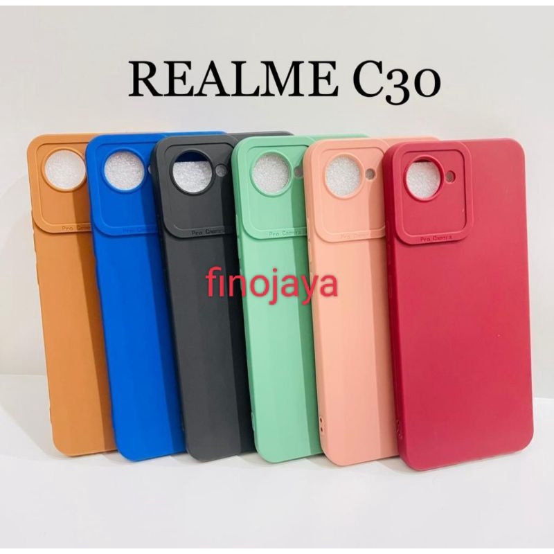 Softcase Realme C30 Silikon Casing Selicon Case Macaron Pelindung Pro Camera