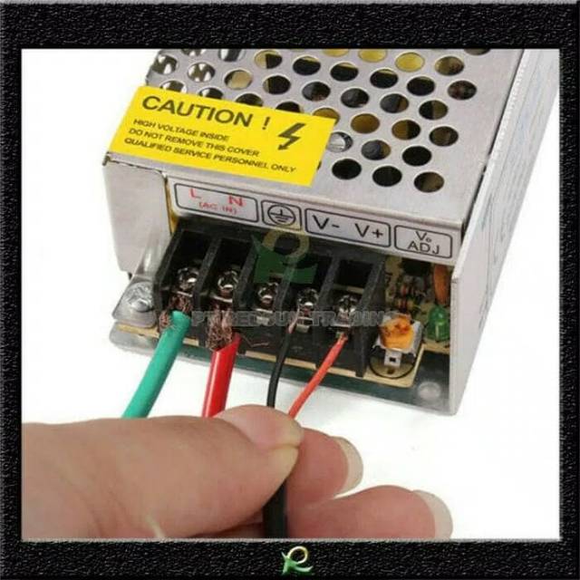 ADAPTOR DC 12V 5 Amper Trafo Power Supply for LED STRIP Pitaip44 ip66 Daya 12 volt &amp; Travo CCTV