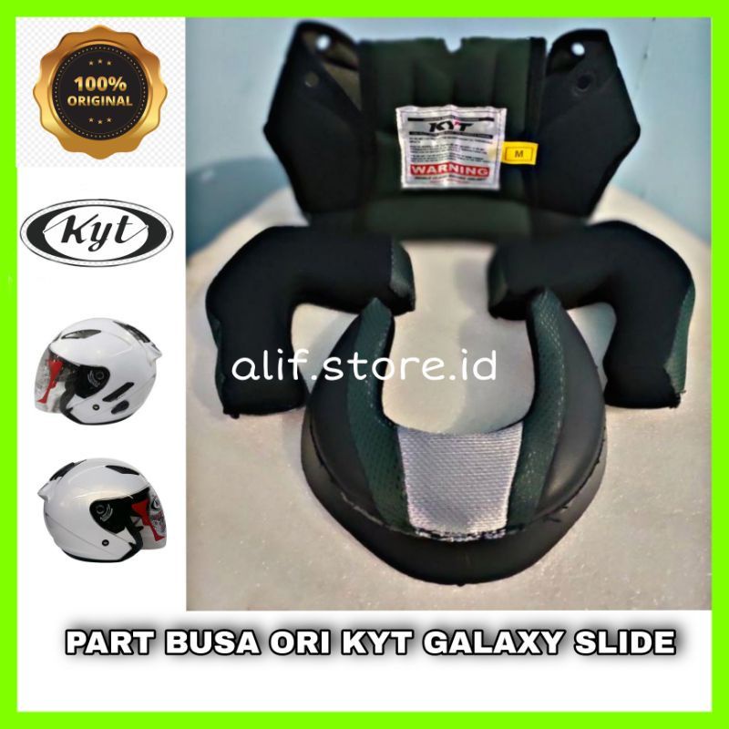 SPON ORIGINAL HELM KYT GALAXY SLIDE DOIBLE VISOR BUSA DALEMAN SET KOMPLIT ASLI