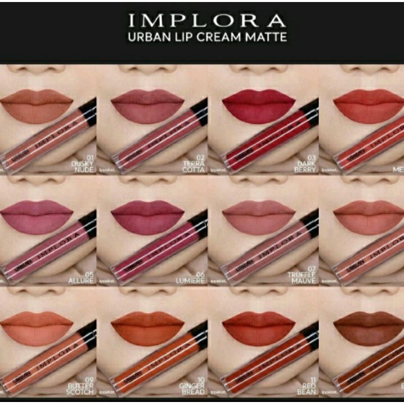IMPLORA URBAN MATTE  LIPCREAM | Implora ombre | implora lipcream | lipstik implora |implora urban