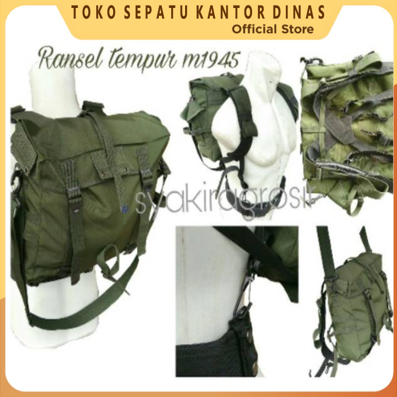 Termurah di Shopee RANSEL TEMPUR TNI, RANSEL PUNGGUNG KECIL (RPK) ASLI JATAH TNI