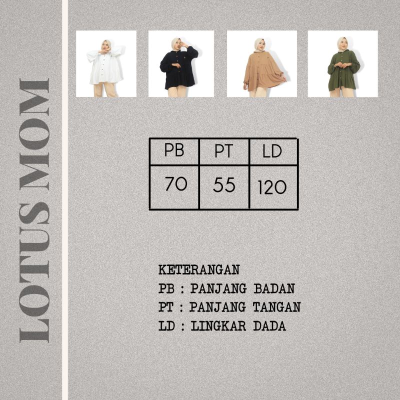 LOTUS MOM AND DAD - FAMILY SET - KEMEJA WANITA KEMEJA PRIA-1