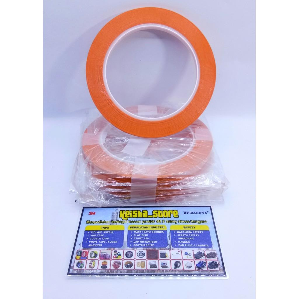 

Floor Marking 3M 764 Orange Murah 5mm x 33M Vinyl Tape (Special Color- Custom Size)