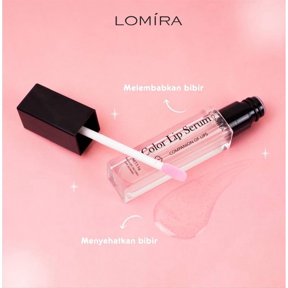 `ღ´ PHINKL `ღ´ Lomira Lip serum untuk bibir angkat sel kulit mati lipoil lipserum warna pink alami merona merah