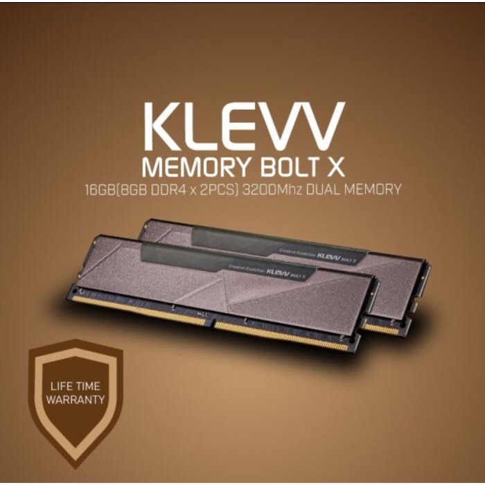 Ram Klevv Ddr4 Bolt X Series 3200 Mhz 16Gb (8X2)