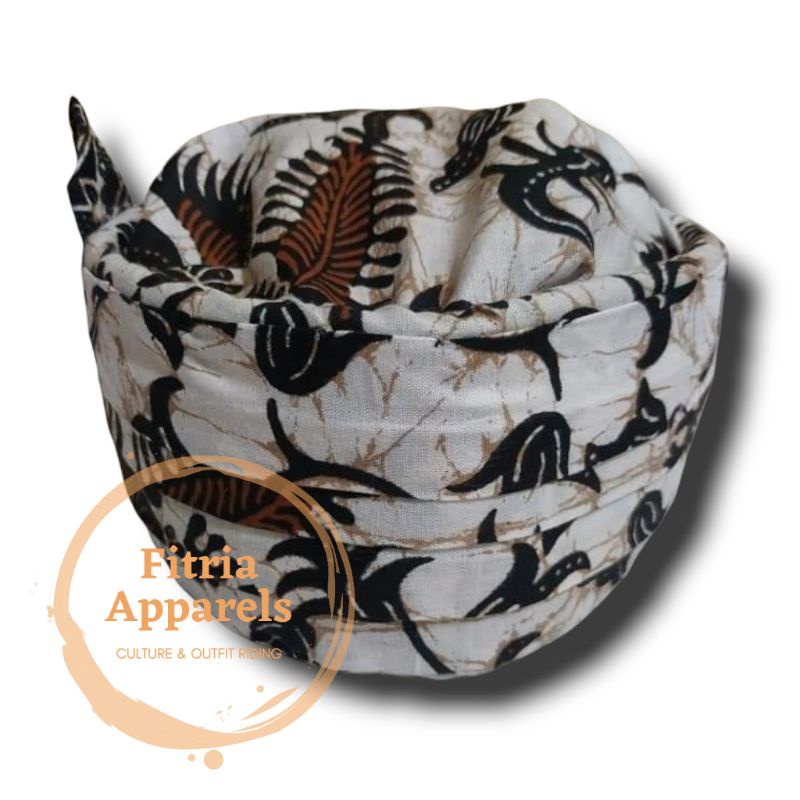 Iket Candra Sumirat ( instan ) iket sunda candra sumirat motif batik -   iket sunda totopong bendo A