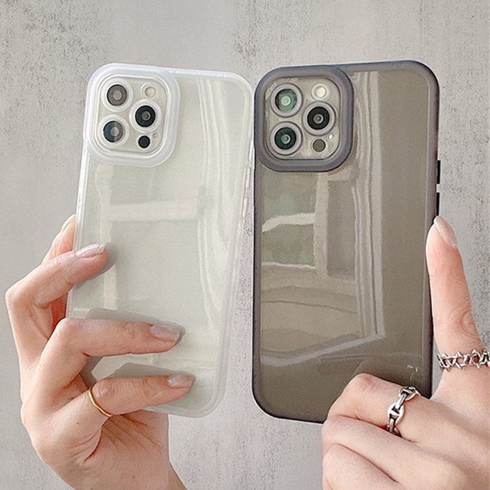 IPHONE Soft Case Transparan Kompatibel Untuk Iphone14 13 12 11 Pro XS Max XR X8+76 Plus Casing Ponsel Silcone Mini Bening TPU Cover