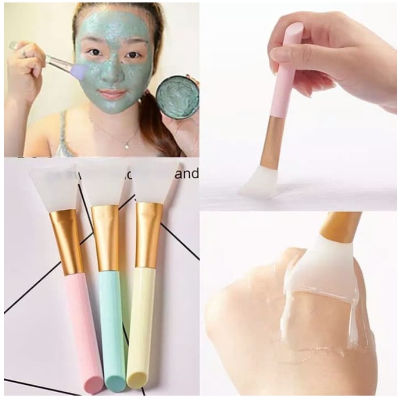 Kuas Masker Bahan Silikon Make up Kecantikan Skincare Perawatan Wajah