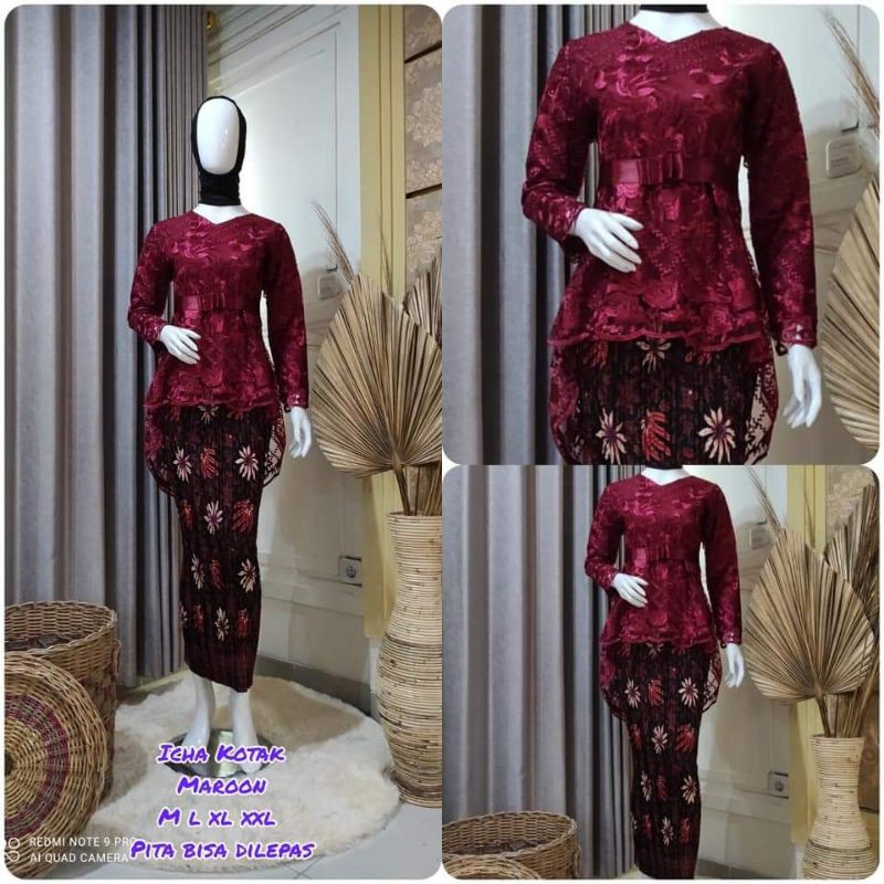 PRODUK ORIGINAL SETELAN KEBAYA AURORA/KEBAYA WISUDA/KEBAYA TUNANGAN/BY LC