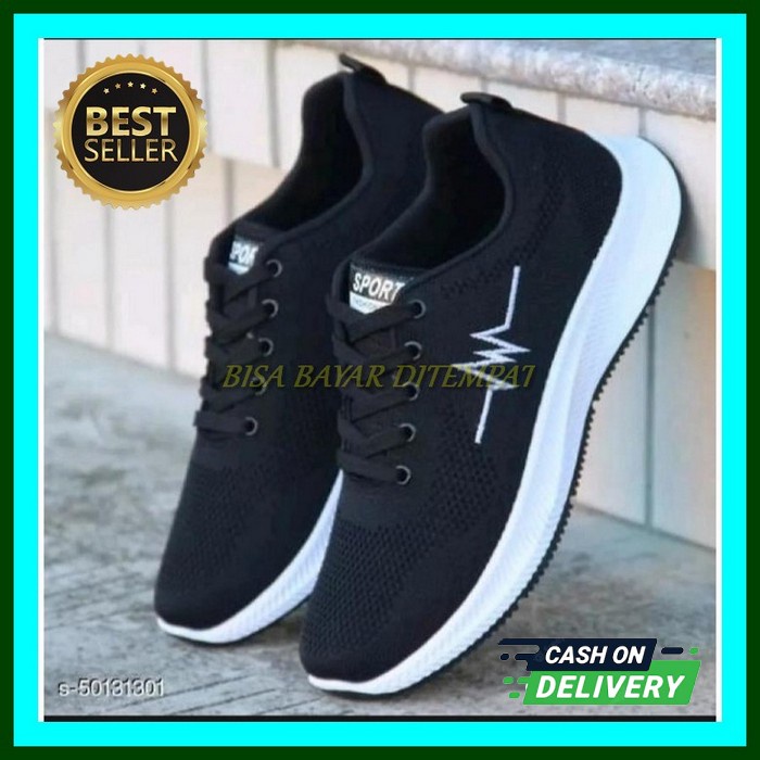 Sepatu Running Sport Sports Jogging Joging Senam Pria Cowok Laki Laki Murah Original Lari Pendek San