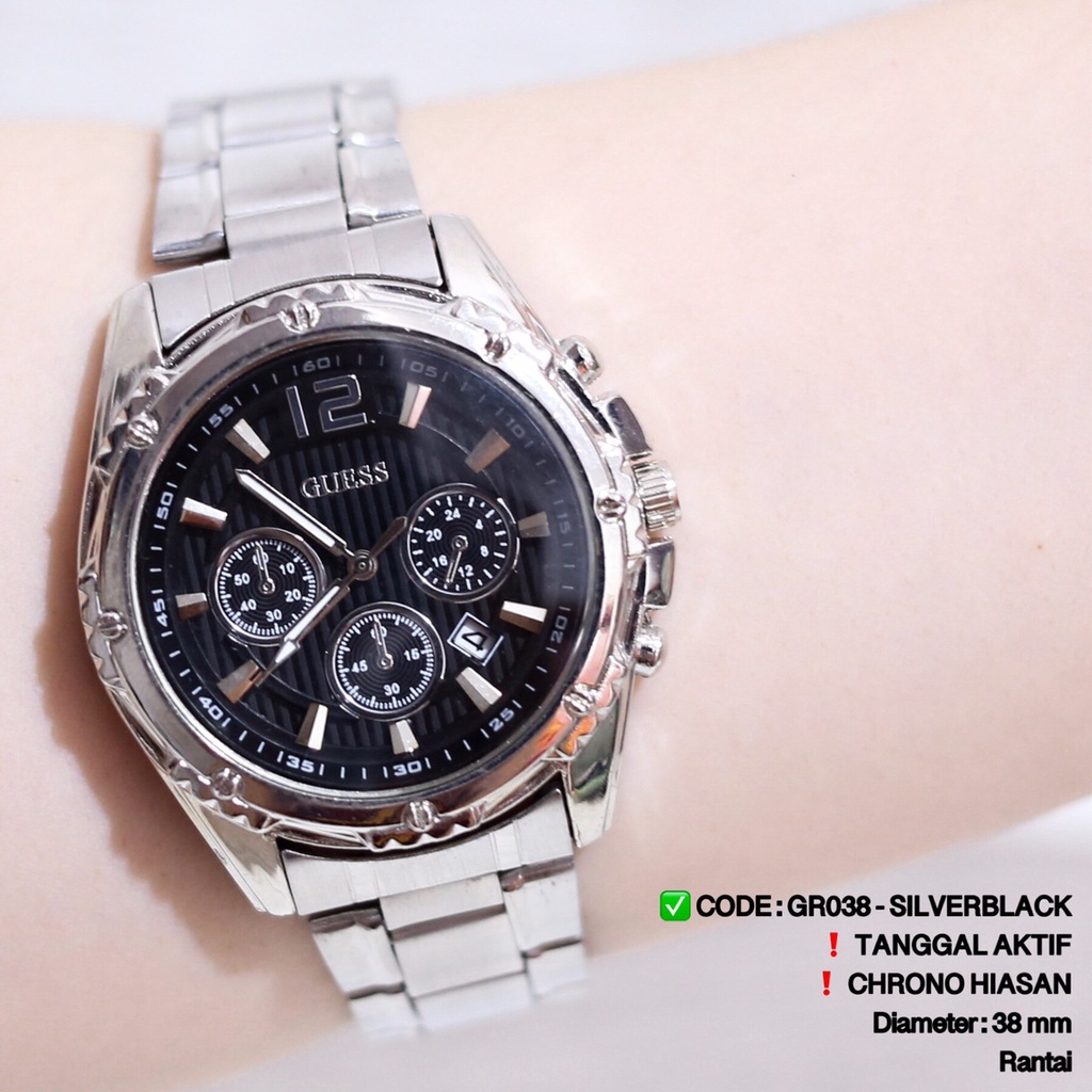 Jam tangan wanita rantai fashion rolex permata free baterai cadangan RX004