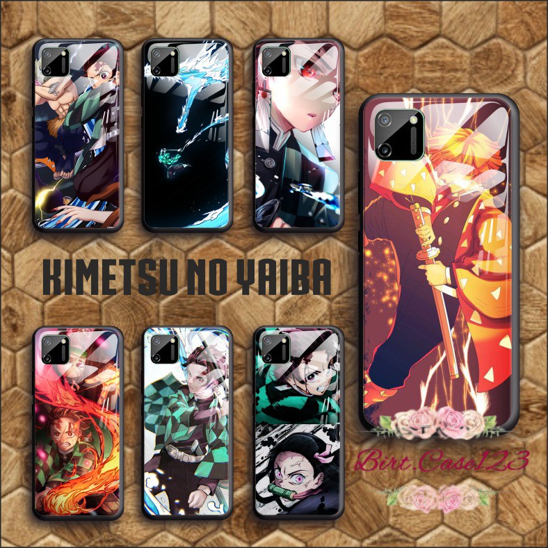 back case glass KIMETSU NO YAIBA Oppo A3s A1k A5 A9 2020 A7 F9 A5s A31 A52 a53 A92 A37 A57 BC2806